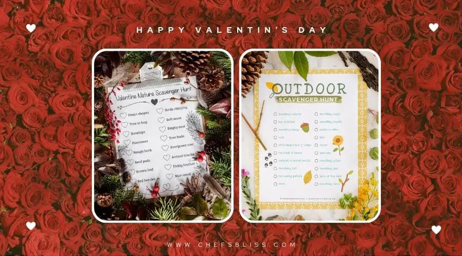 valentine’s day nature scavenger hunt ideas