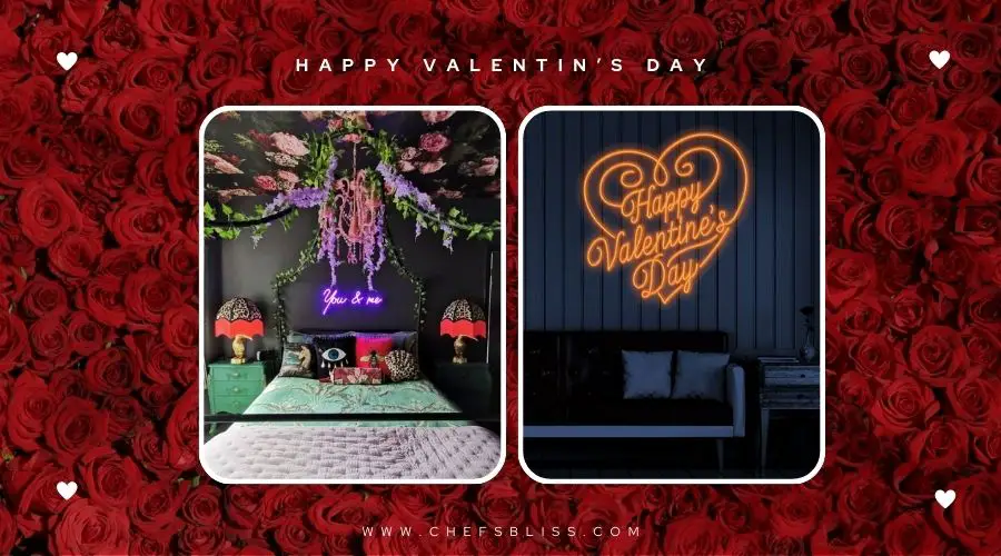 valentine’s day neon sign decor ideas