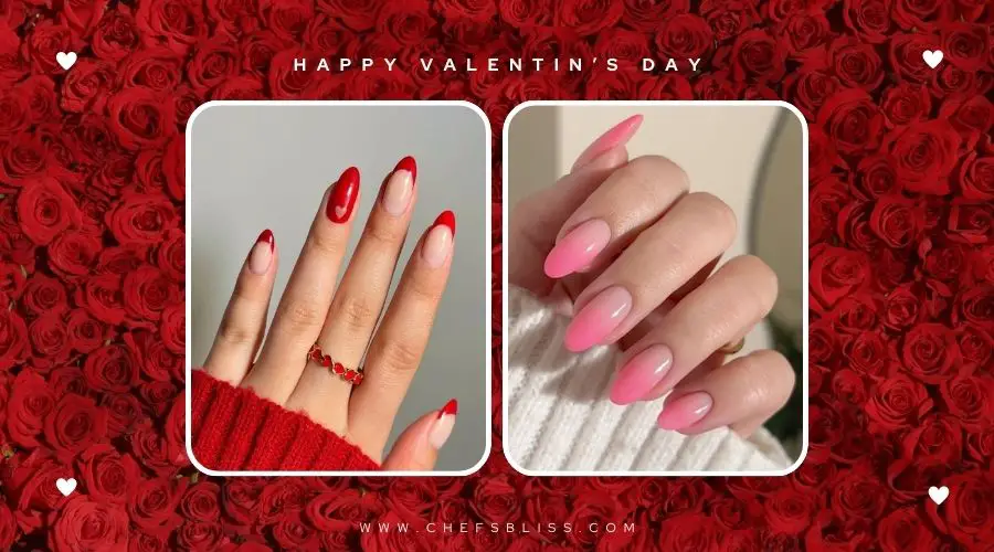 valentine’s day ombre nail ideas