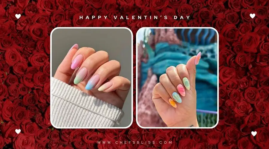 valentine’s day pastel gradient nail ideas