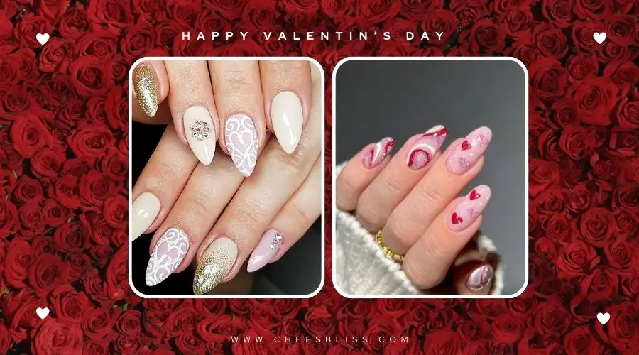 valentine’s day pastel heart swirl nail ideas