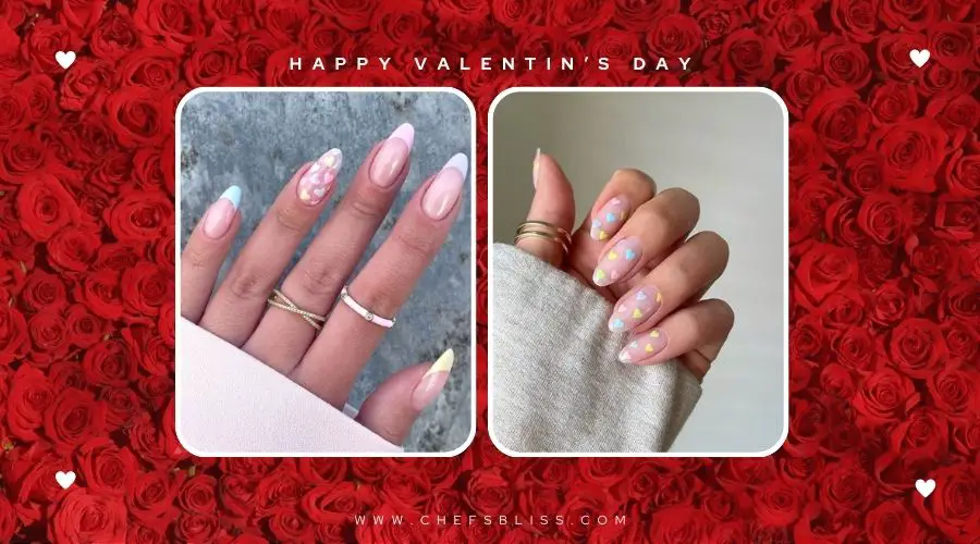 valentine’s day pastel love nail ideas