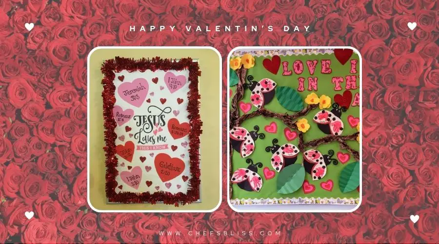 valentine’s day pinboard decor ideas