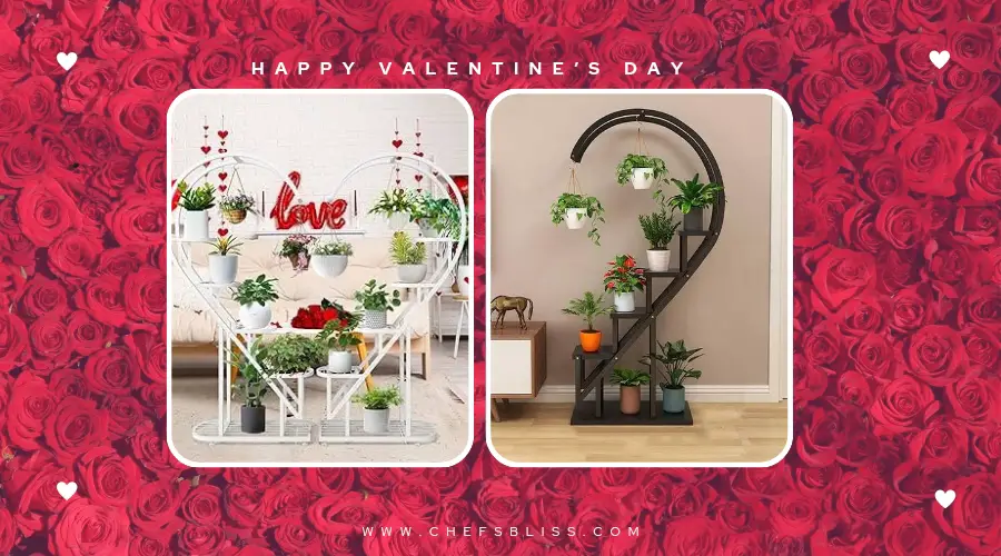 valentine’s day plant stand decor ideas