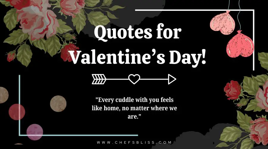 valentine’s day quotes for cuddling up