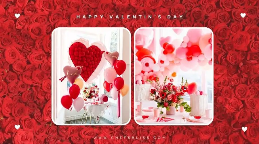 valentine’s day red and white decor ideas