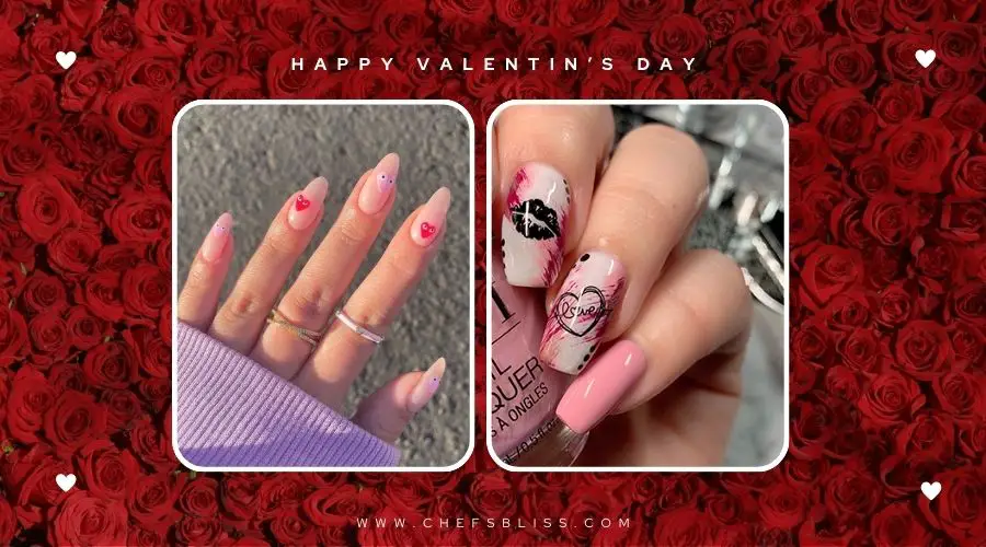 valentine’s day romantic abstract nail ideas