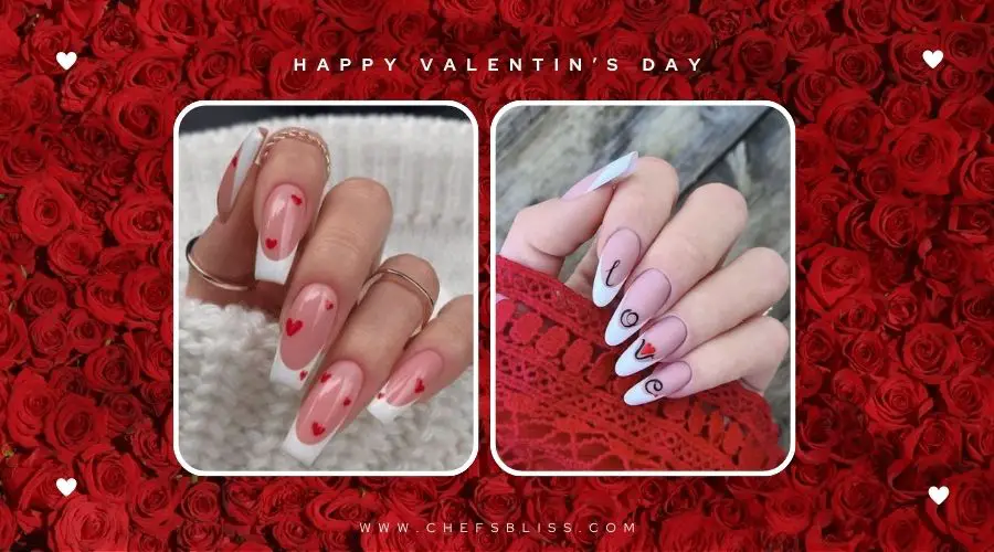 valentine’s day romantic blush nail ideas