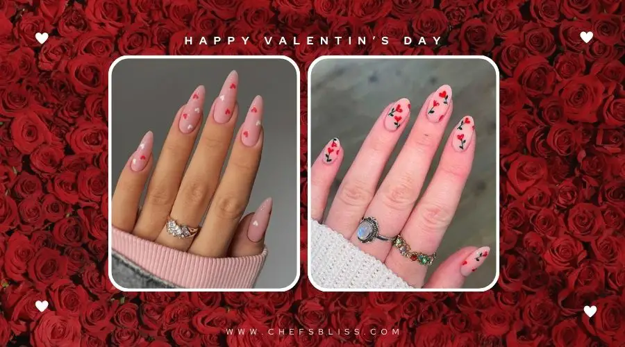 valentine’s day romantic gradient nail ideas