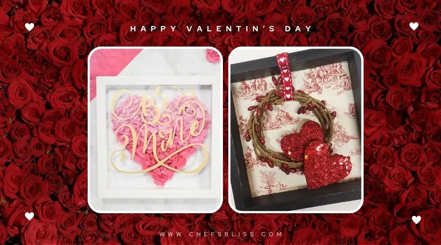 valentine’s day shadow box decor ideas