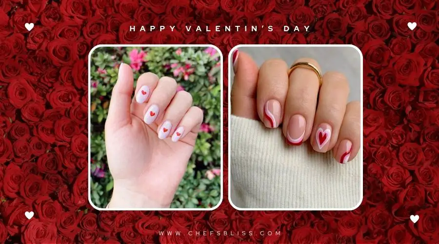 valentine’s day simple nail ideas