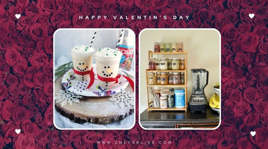 valentine’s day smoothie station decor ideas