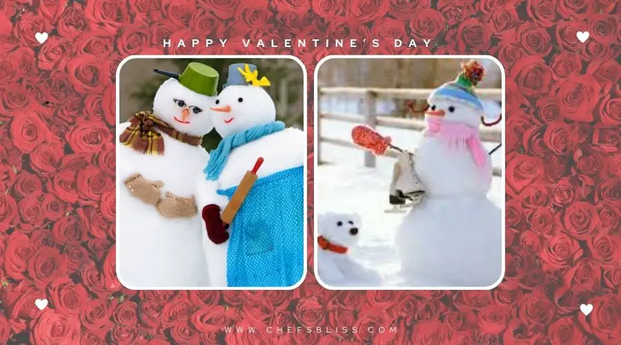 valentine’s day snowman building ideas