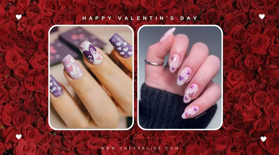 valentine’s day soft lavender nail ideas