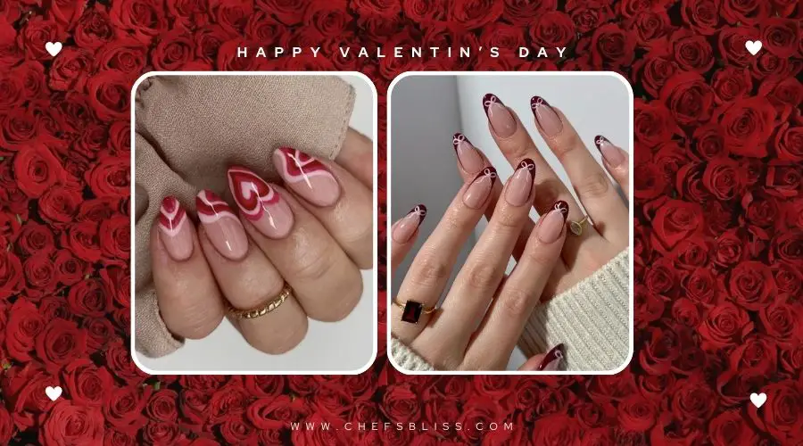 valentine’s day soft pink ombre nail ideas