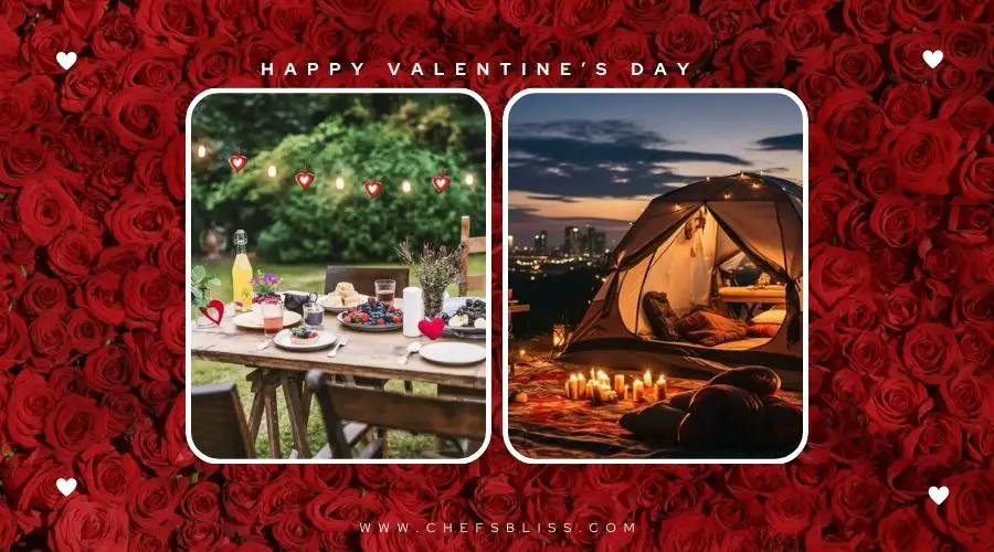 valentine’s day star lit garden picnic ideas