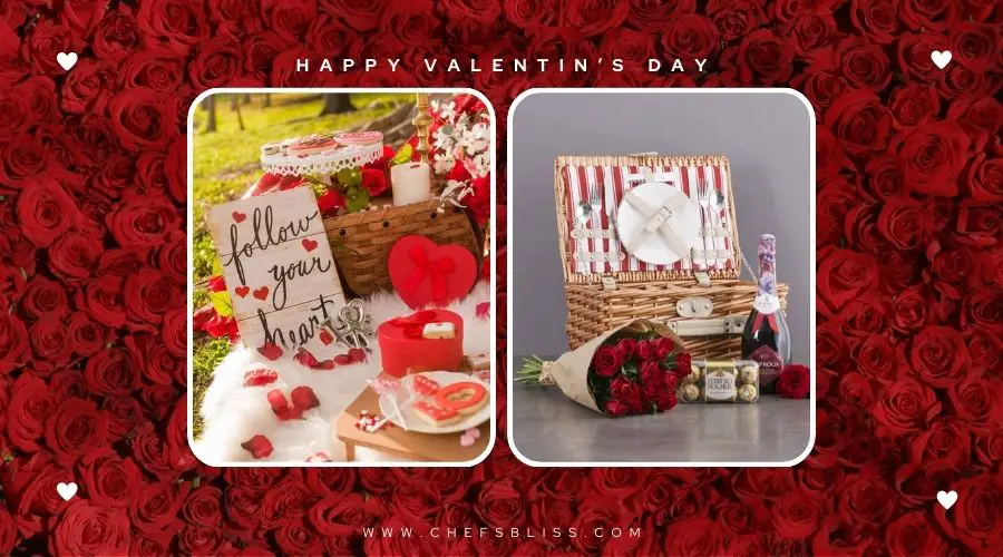 valentine’s day surprise picnic basket ideas