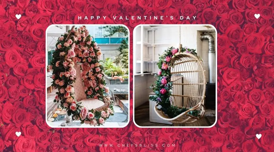 valentine’s day swing chair decor ideas