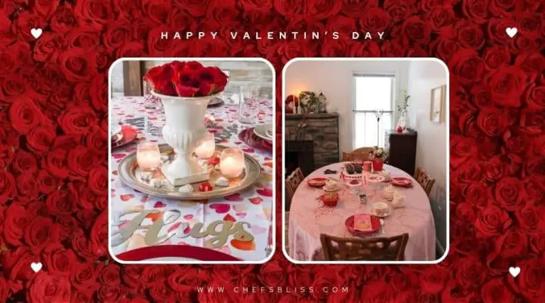 valentine’s day tablecloth decor ideas