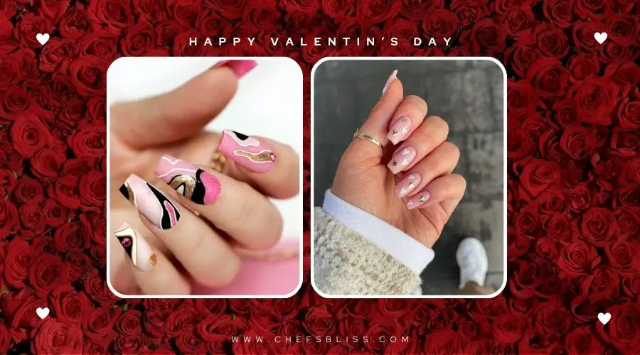 valentine’s day whimsical nail ideas