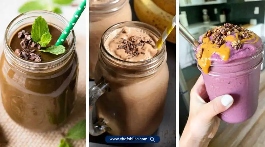 chocolate protein blender recipes