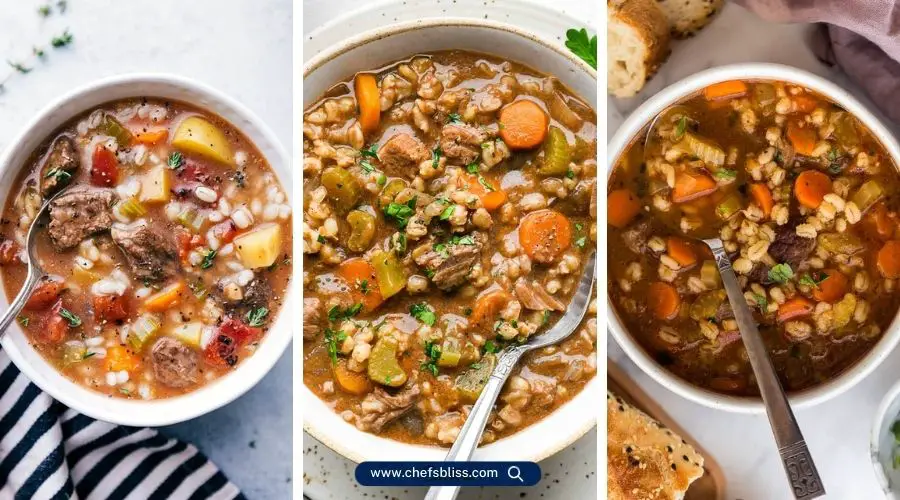 crockpot beef barley soup recipes