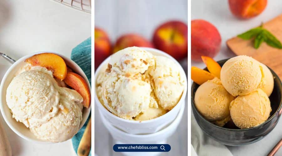 cuisinart peach ice cream maker recipes