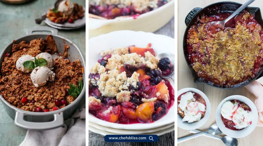 fruit crumble recipes