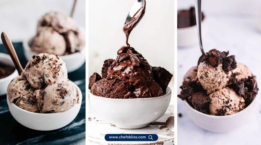 fudge brownie ice cream recipes