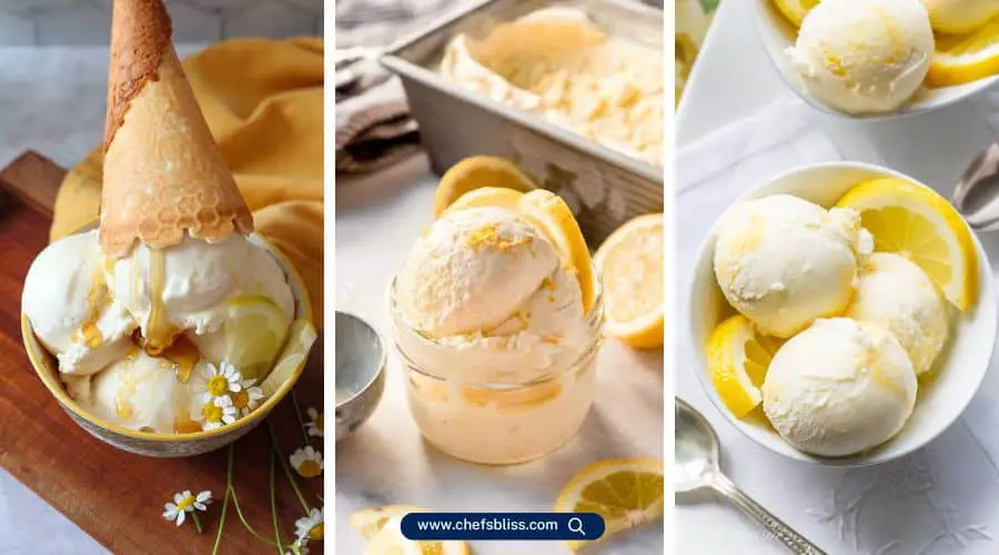 gourmet lemon ice cream recipes