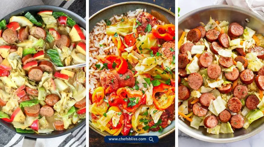 keto cabbage sausage recipes