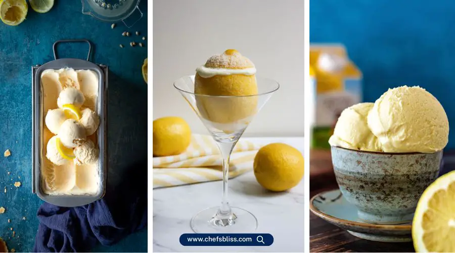 lemon ice cream recipes