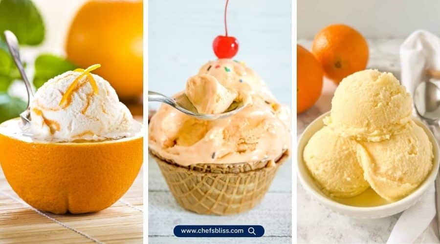 orange ice cream recipes