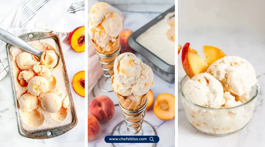 peach ice cream churn recipes