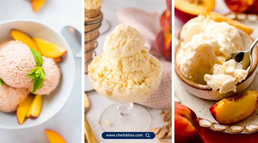 peach ice cream maker recipes