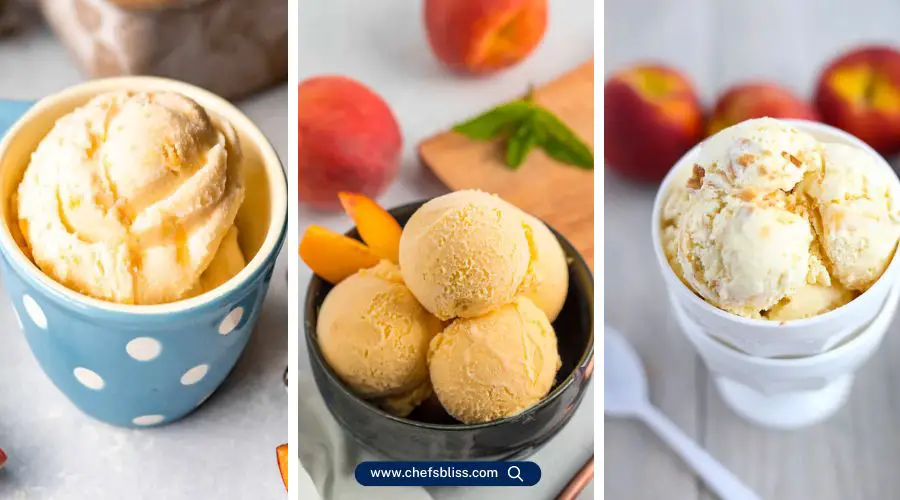 peach ice cream recipes