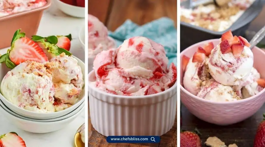 strawberry cheesecake ice cream recipes